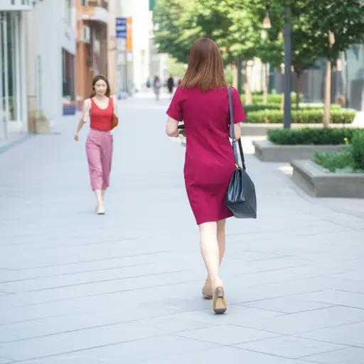 她很快就跟在我后面来了。