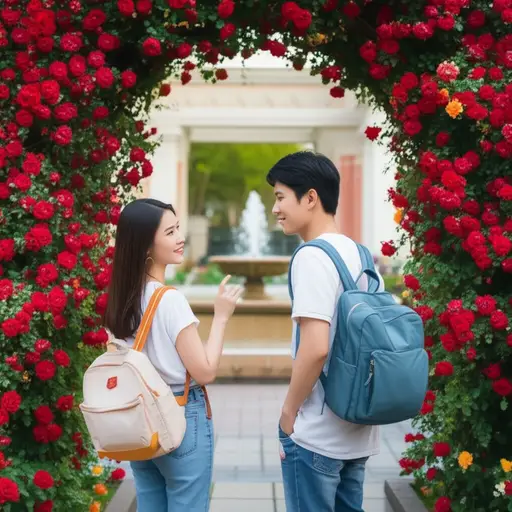 在我们离开之前，我想再去一次花园。