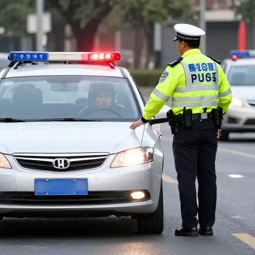 警察抓到他超速。