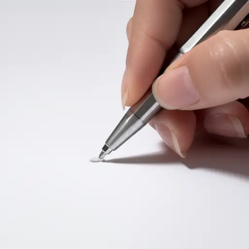 她用隐形墨水写了一条秘密信息。