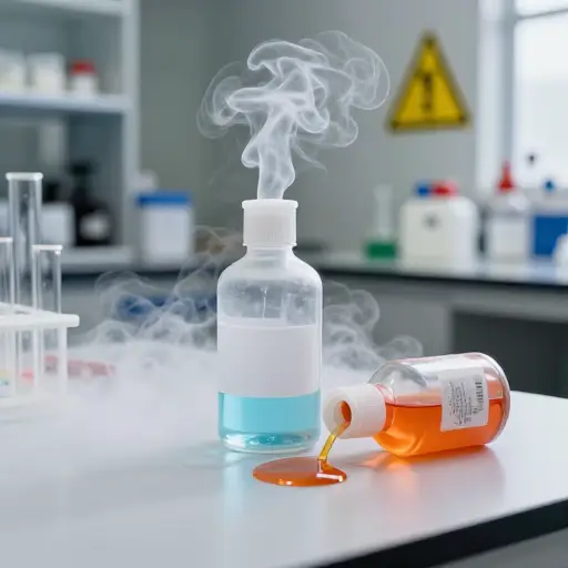 化学品泄漏引发了一系列危险的反应。