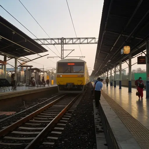 火车在早上8点到达。