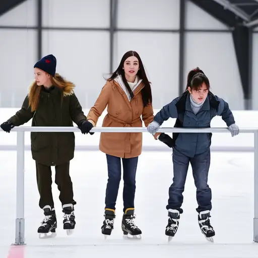 我们正在学习如何滑冰。