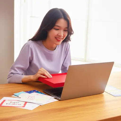 她生日时收到了一台全新的笔记本电脑。