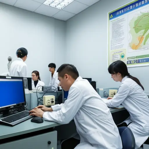 科学家们正在研究气候变化以理解其影响。