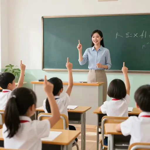 老师让孩子们从一数到二十。