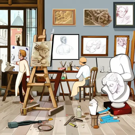 许多著名艺术家生活在文艺复兴时期。