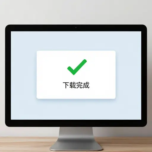 下载顺利完成，没有任何错误。