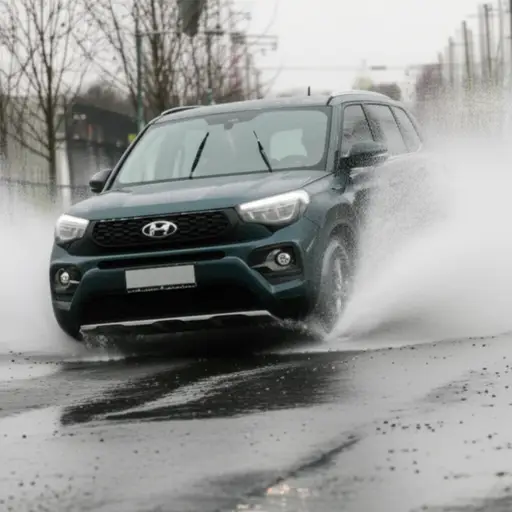 轮胎在湿滑路面上通常处理得不好。