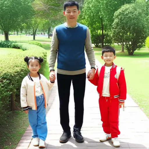 他是一个有两个孩子的中年男人。