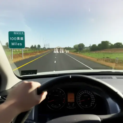 他旅行了100英里去参加婚礼。