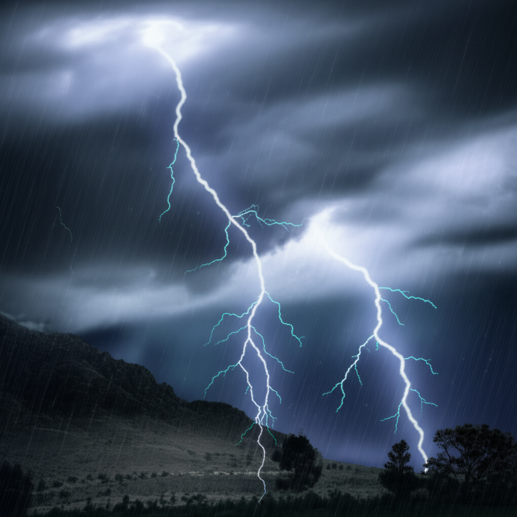 狂风暴雨袭击了这片土地。