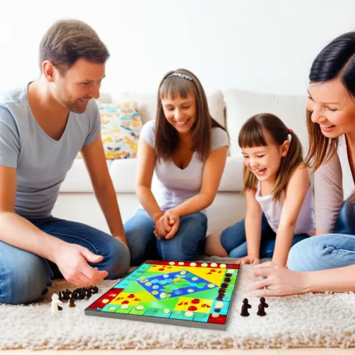 这个棋盘游戏适合全家人一起玩。