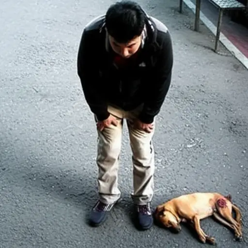 他不忍心看到那只狗痛苦的样子。