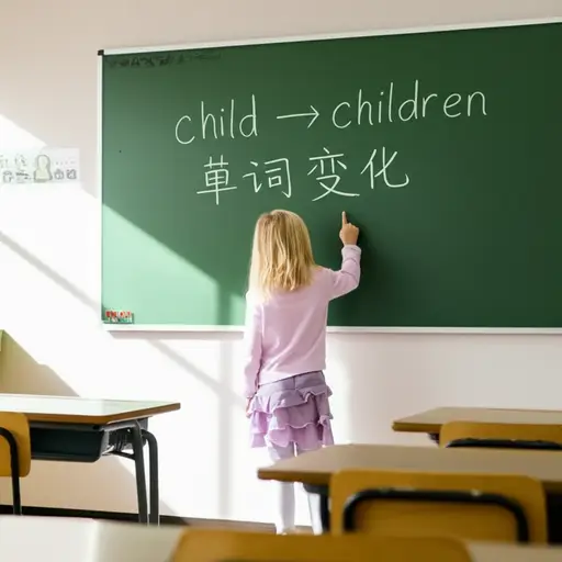 "Child" 变成 "children" 是因为它是一个不规则名词。
