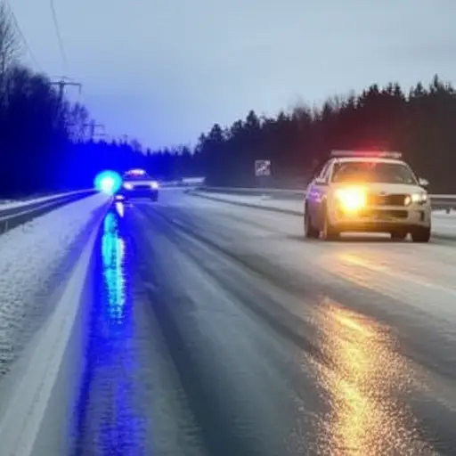 警方表示，这场事故可能是由路面结冰引起的。