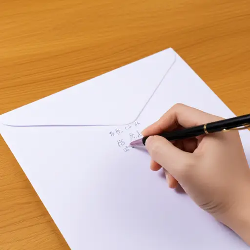 你需要在信封的正面清楚地写上地址。