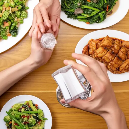 请把盐递给我。