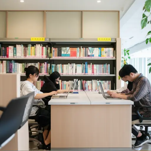 该图书馆为所有学生提供免费的互联网接入。