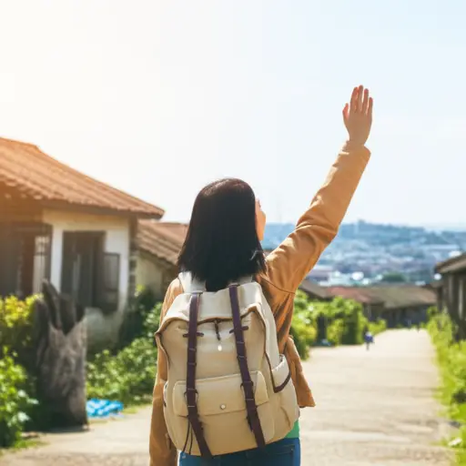 她最终离开了小村庄追求她的目标，这个目标她以相对轻松的方式实现了。