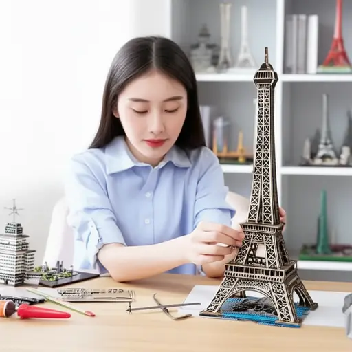 她喜欢把建造著名建筑的模型当作爱好。