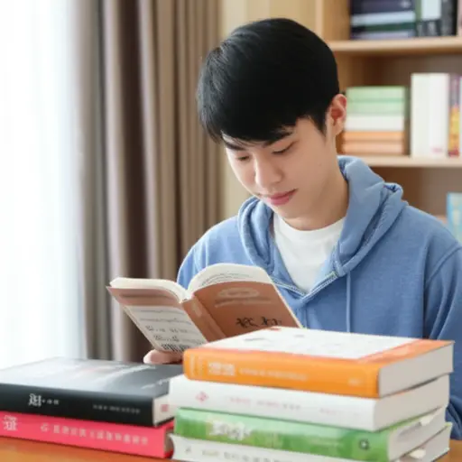 随着阅读更多书籍，他对这位作者的钦佩之情日益增长。