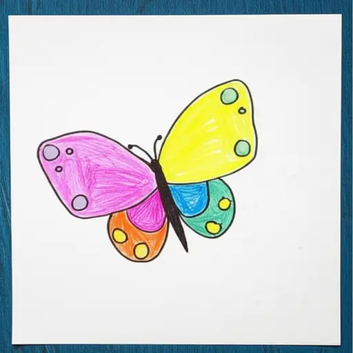 我画了一只蝴蝶。