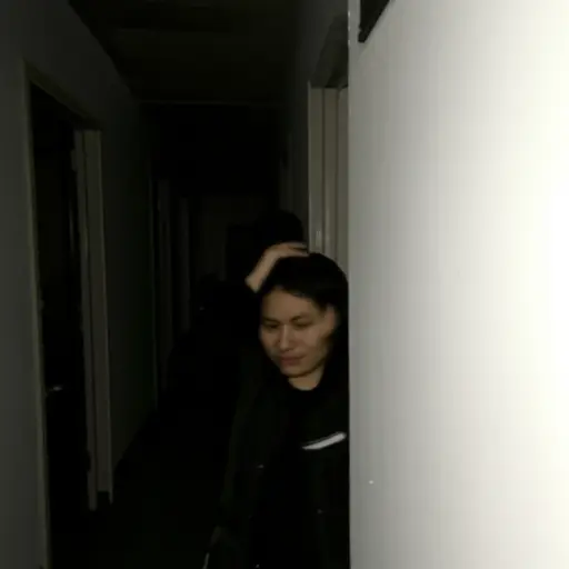 我不是故意撞到墙的；天太黑了，我只是不小心走了过去。