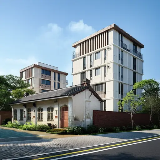 我们的新房子是老房子面积的两倍。