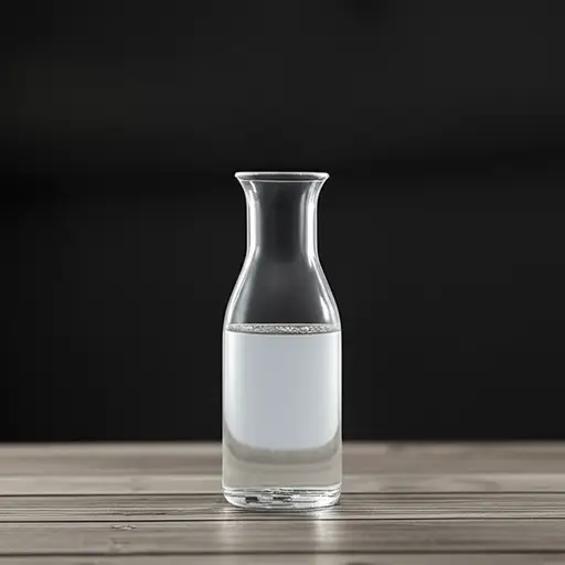 瓶子是半空的。