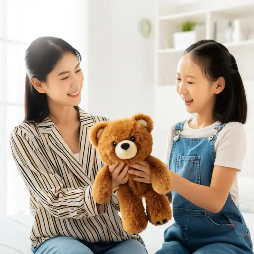 猜猜怎么着？杰西卡给了我一个泰迪熊。