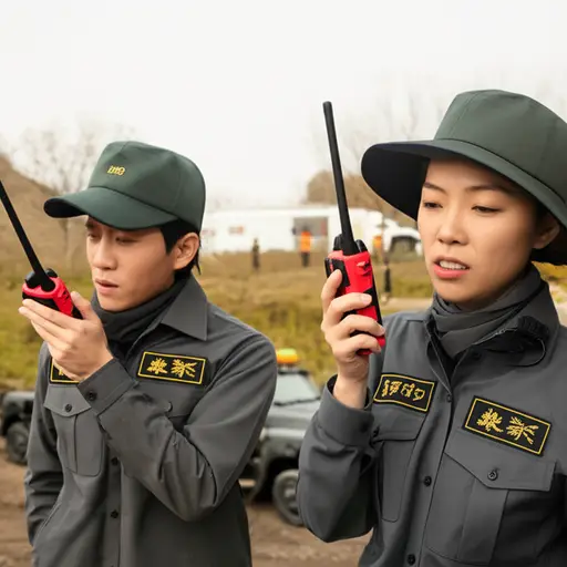 他们通过无线电与救援队取得了联系。