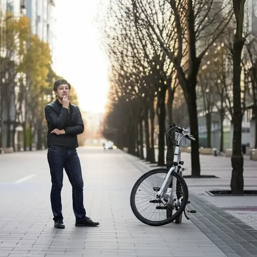 你是骑自行车还是步行？