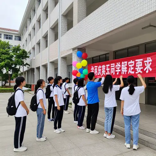 高年级学生们为新生组织了一个欢迎活动。