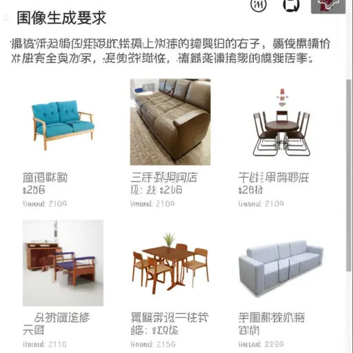 我们可以在网上以低廉的价格买到很多二手家具。