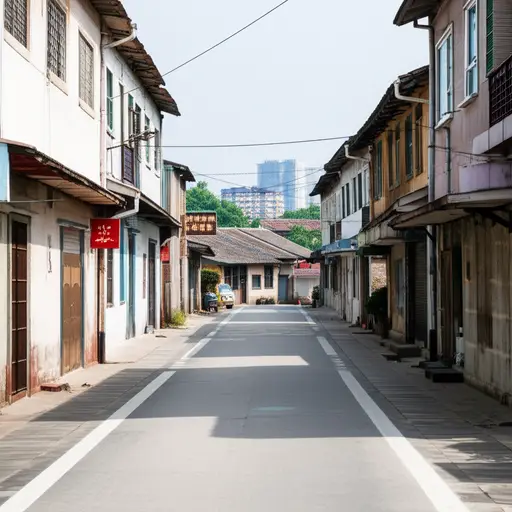 我住在一个小城市里。