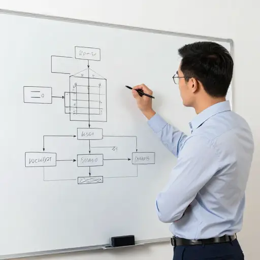 工程师设计了一个创新的解决方案来解决这个复杂问题。