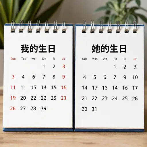 碰巧，她的生日就在我的生日之后。