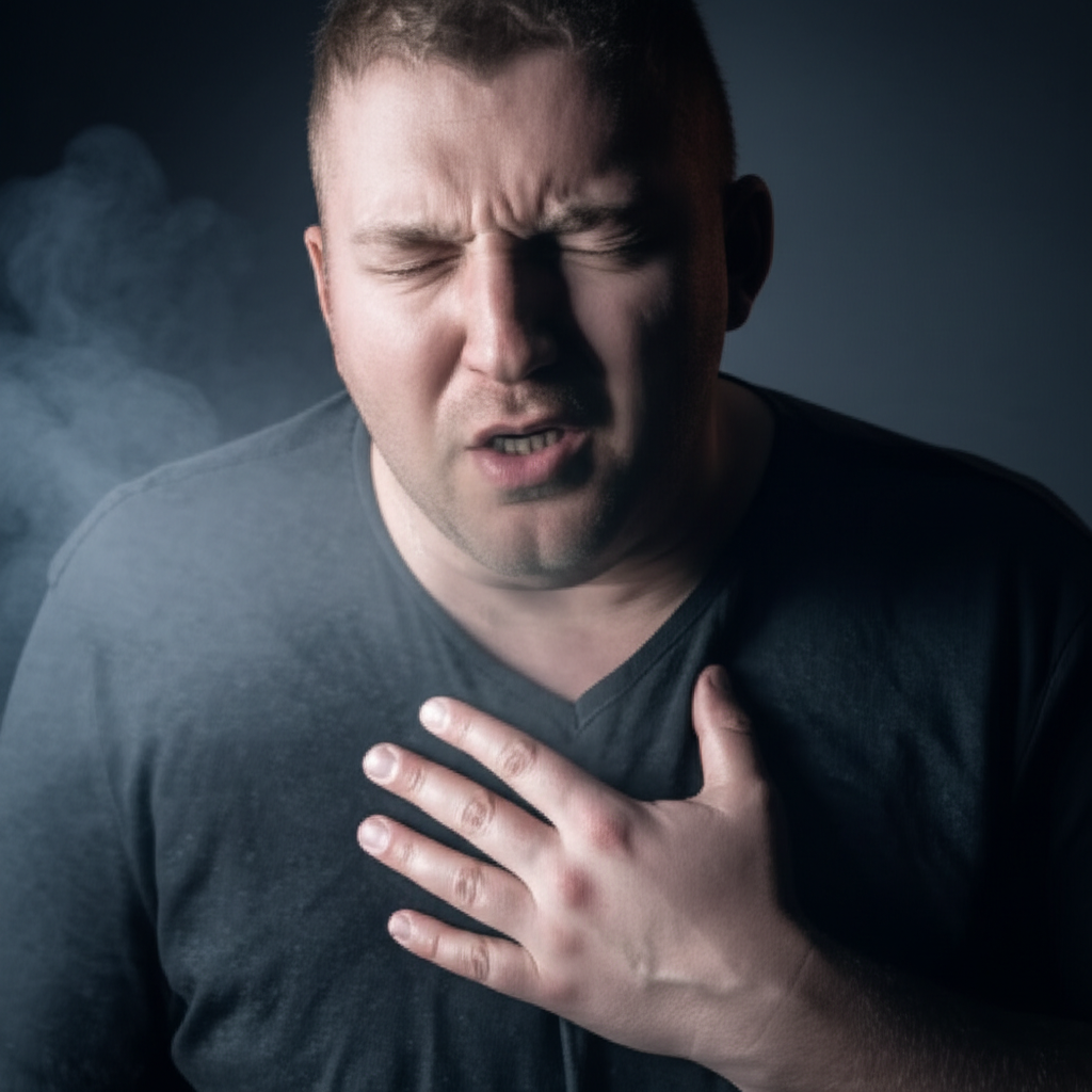 他看起来很痛苦，需要马上去看医生。