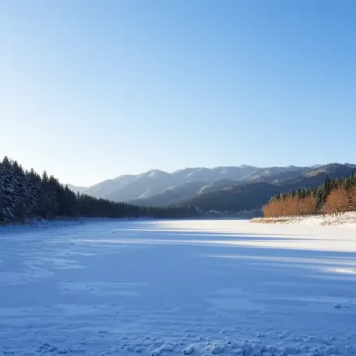 河流冻结的深度超过三英尺。