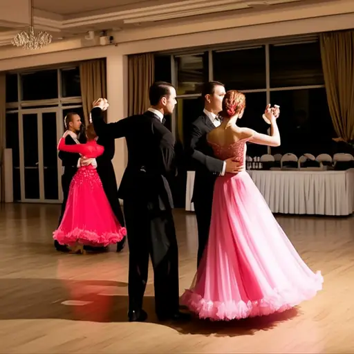 我们整晚跳舞。