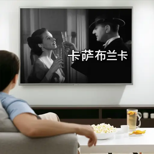 我看过电影《卡萨布兰卡》很多次，以至于能背出很多部分。