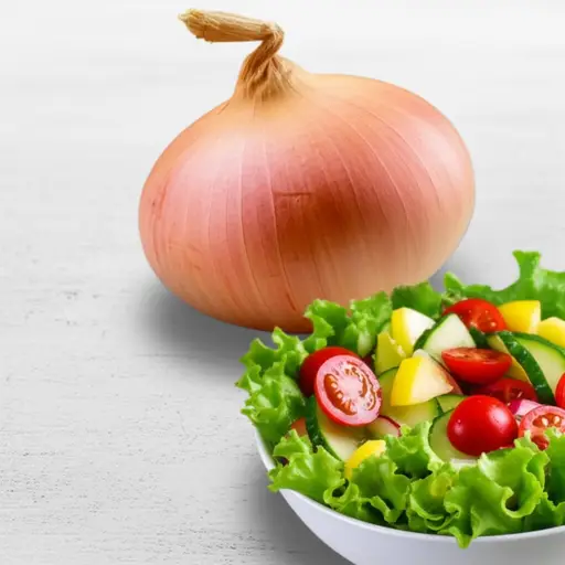 我们需要一个洋葱来做沙拉。