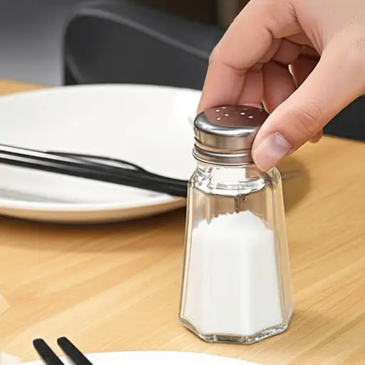 请把盐递给我。