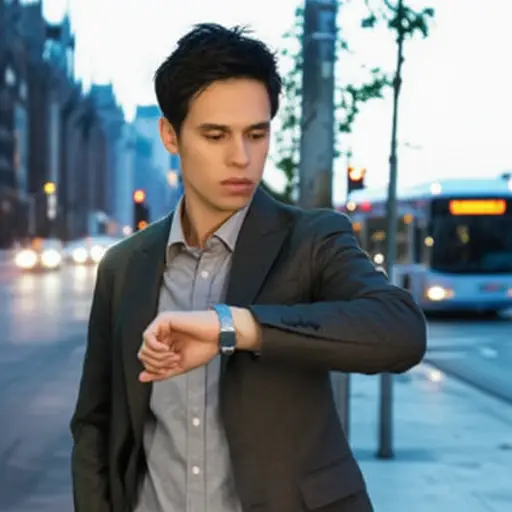 也许他今天会晚点到。