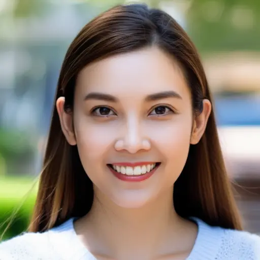 她有一个迷人的微笑。