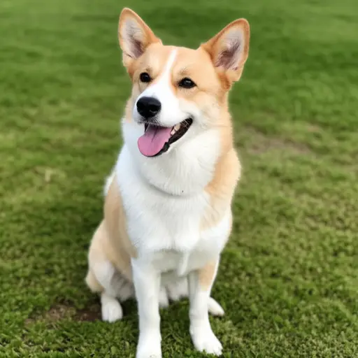 我有一只可爱的狗。