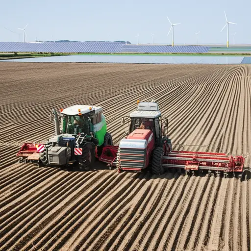 现代耕作实践注重可持续性和效率。