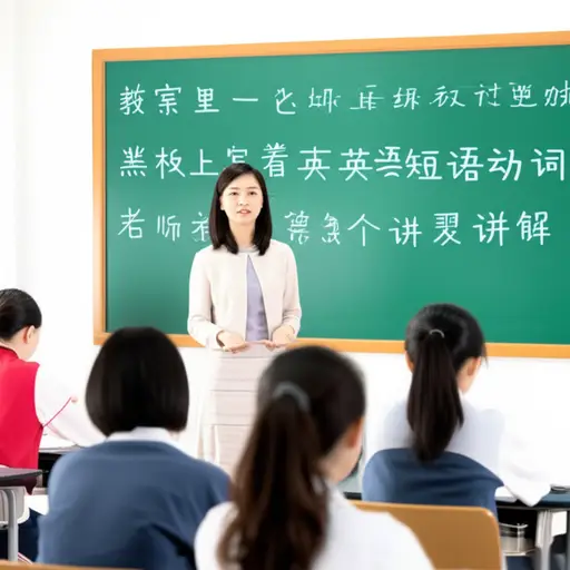 我们在英语课上学习了许多短语动词。