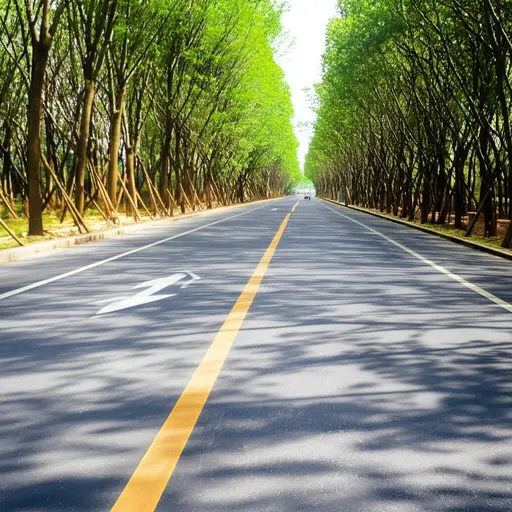 沿着这条路走。